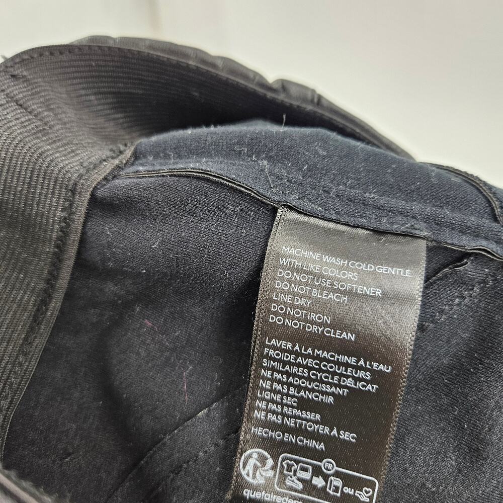 Anthrpologie Pilcro Glasgow Faux Leather Skinny Pants Black Pull On Size 27 - Picture 7 of 8